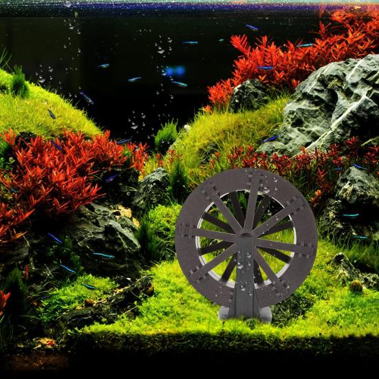 Water Wheel DIY Waterfall Fountain Accessories Fountain Wheel for Stream And Generator Scenes Layout Fish Tank Decor