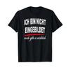 T Shirt With Gerunisex Text Ich Bin Nicht Einkann Mich Gibt Es Wirklich Black Vintage Graphic Slightly Soft Homme Stretched