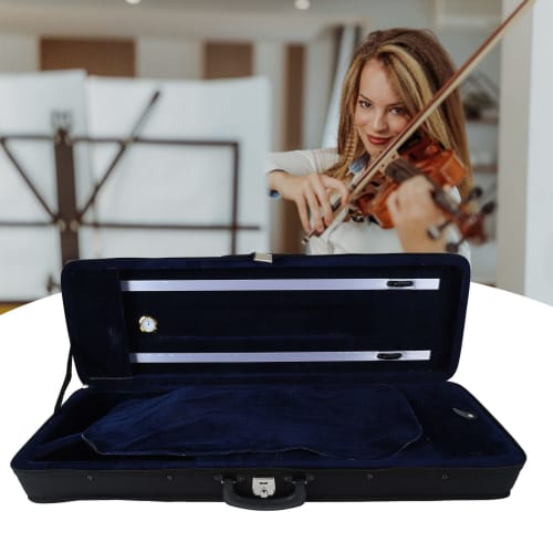 4/4 Violin Case, Violin Cover with Hygrometer, Protective Case, Portable Violin Case