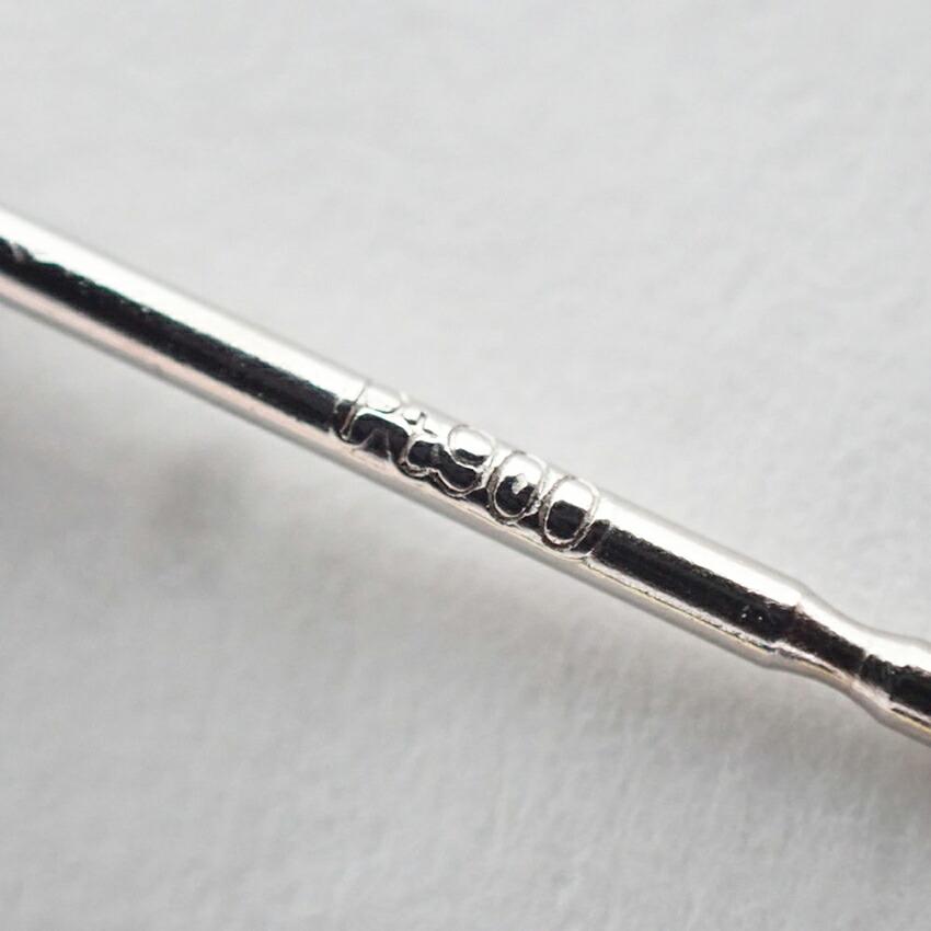 [Used] Pt900 Diamond Stud Earrings/g524-29