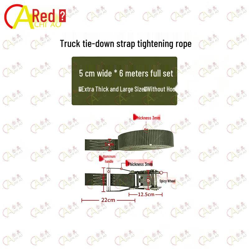 Heavy-Duty Ratchet Tie-Down Cargo Strap