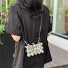 Acrylic bag women's 2025 new European and American fashion glossy shoulder bag ins personalized trend messenger box bag