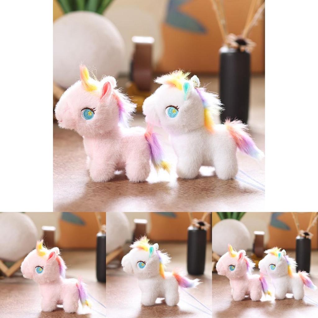 Adorable Horse Plush Doll With Pp Cotton Filling For Backpack And Keyring Use