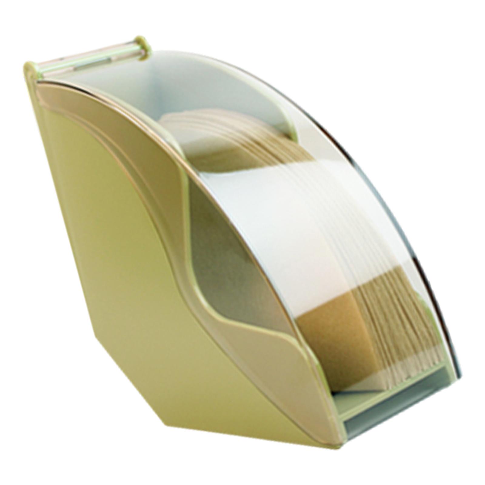 Многоцелевой ящик для хранения фильтровальной бумаги, пылезащитный дизайн, портативный аксессуар для домашнего хозяйства и ежедневного использования в кафе зелёный