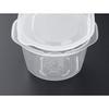 Rakuchin Pack Storage Container, for One Serving of Rice, 270ml Capacity, Clear White, Pack of 2