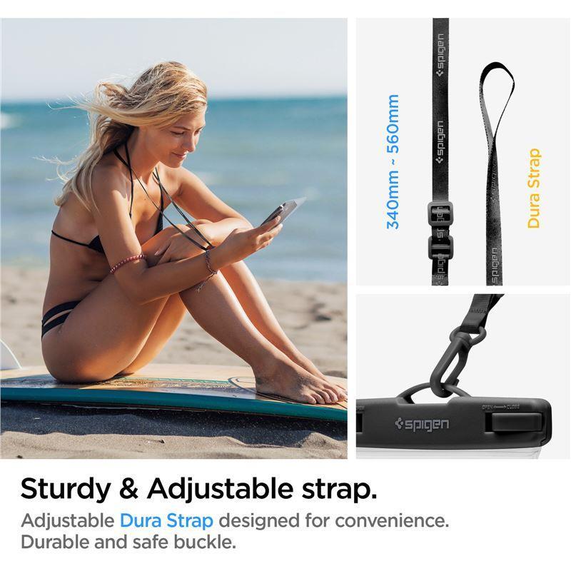 Spigen Aqua Shield A601 Waterproof Case IPX8 - Clear 2-Pack