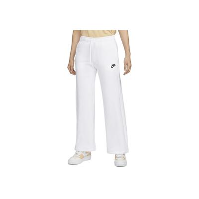Sportswear Club Fleece Solid Color Drawstring Wide Leg Sweatpants Women Bottoms White FB2728-100
