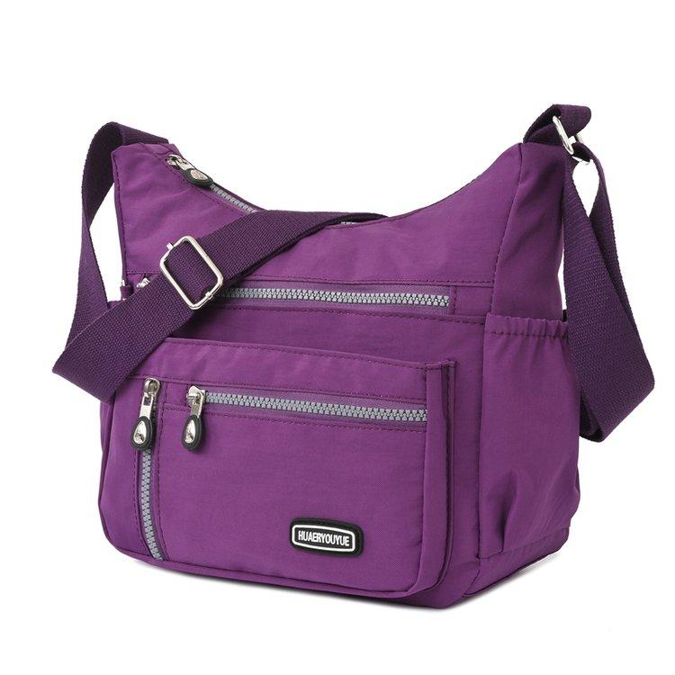 Moda casual náilon pano saco do mensageiro para as mulheres sacos de ombro multi camada feminina crossbody sacos à prova dwaterproof água mãe bolsa