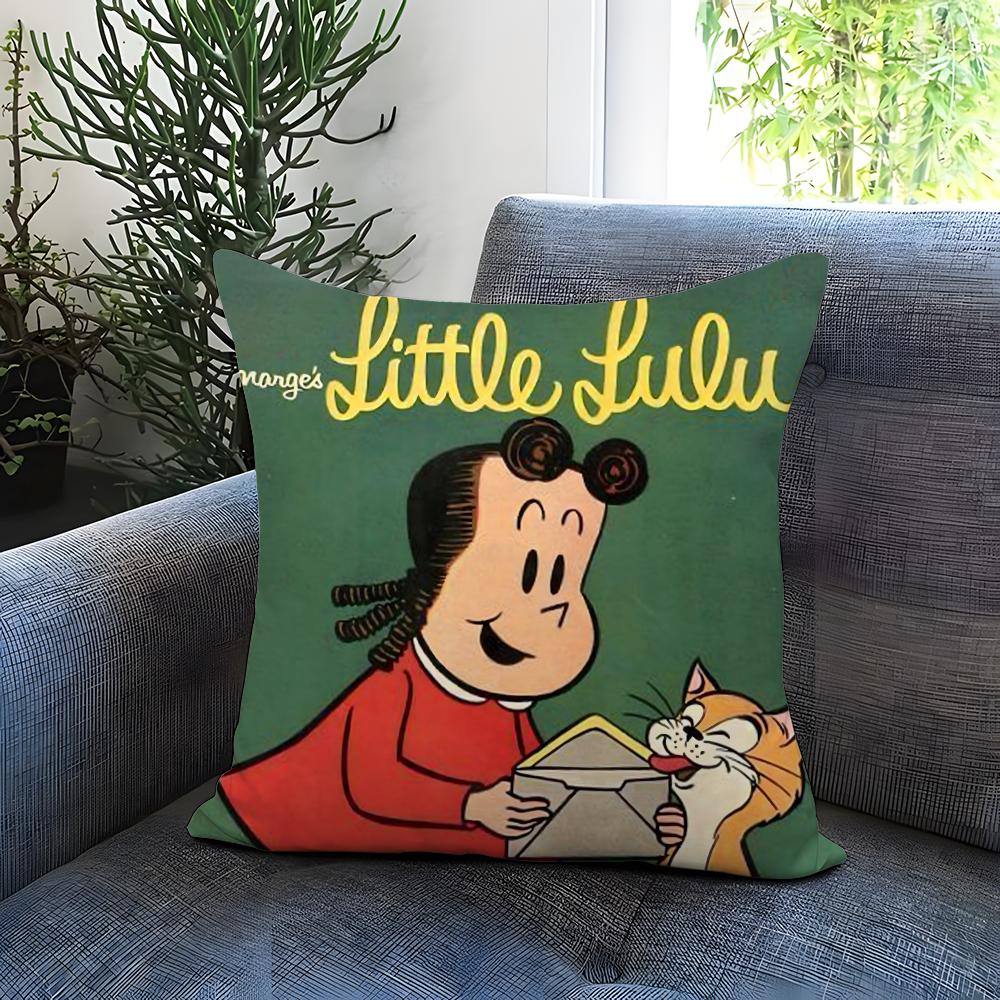The Little L-Lulu Show Cushion Cover Comfortable Reversible Pillow Cover Ideal for Car Sofa Bedroom & Beyond