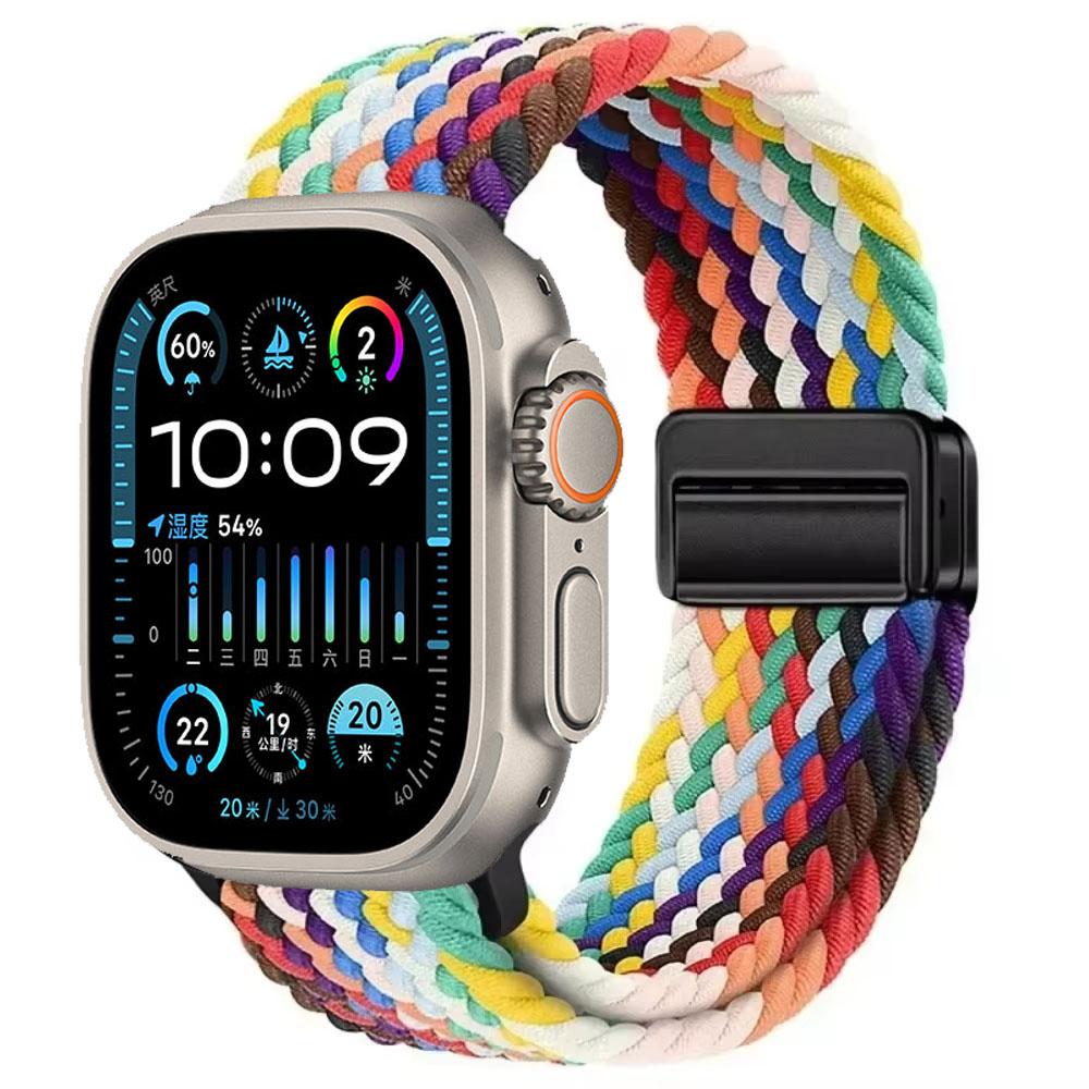 Nylon Strap for Apple Watch 11 10 46mm 42mm/Ultra 3 2 1 49mm Magnetic buckle Wristband iWatch 9 8 7 6 5 4 SE 45mm 44mm 41mm 40mm