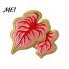 Buntes Blatt Abzeichen Legierung Brosche, Emaille Design Anstecknadel, Pflanzenliebhaber mit glatten Linien Monstera Deliciosa Brosche Helle Farbe, Frischer Stil