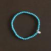 Modernlike Silver 925 Blue Turquoise Bracelet 3.5mm