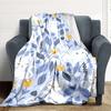 1pc Cats Flowers Lightweight Flannel Blanket, Comfortable and Warm Blanket, for Office and Camping Sofa Bed, Livingroom147