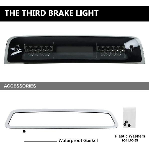 Tresound LED 3rd Third Brake Light for 2009-2017 Dodge Ram 1500 2500 3500 Cargo Light