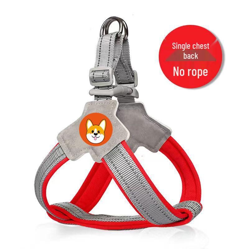 

Дышащая шлейка-жилет для собак и поводок для маленьких и средних пород, таких как сиба-ину, корги и тедди M (Chest 46-56cm, for 20-30lb Dogs)