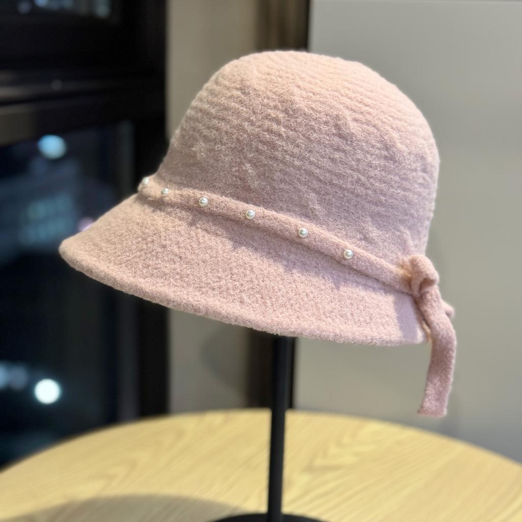 New Woolen Fisherman Hat for Women, French Retro Style, Versatile for Autumn and Winter, Warm and Face-slimming, Elegant Bucket Hat