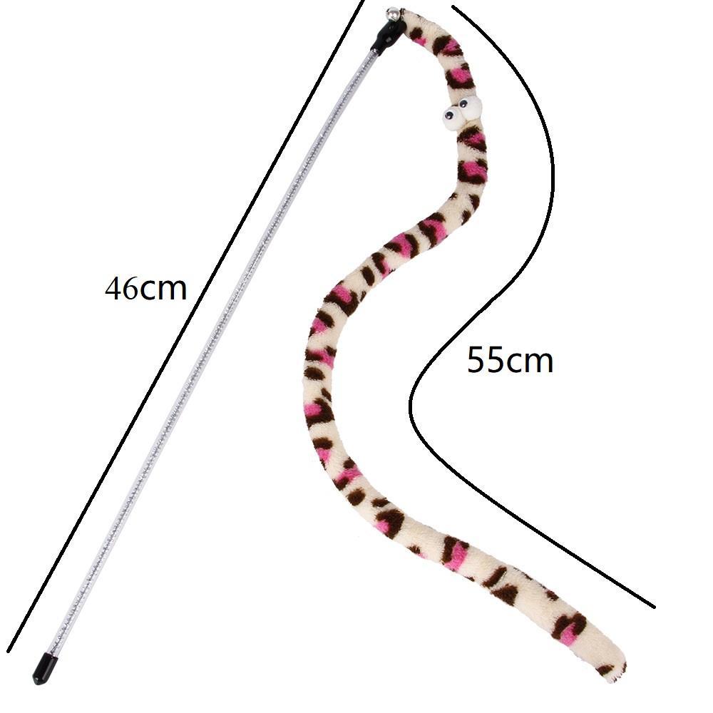 Cat Toys Simulation Snake Teaser Wand for Cat Funny Playing Toys for Pet Catcher Rod Interactive Toys Exercise Cat Accessories
