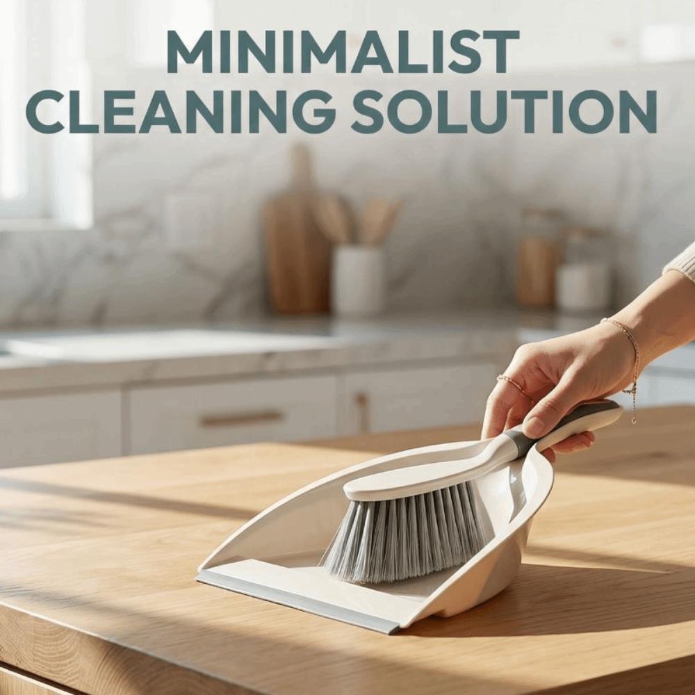 Handheld Mini Dustpan and Brush Set Flexible Handheld Sweeping Brush Keyboard Cleaning