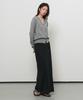 General Idea Maxi Elastic Knit Skirt [Black] / Gf2Lsk518