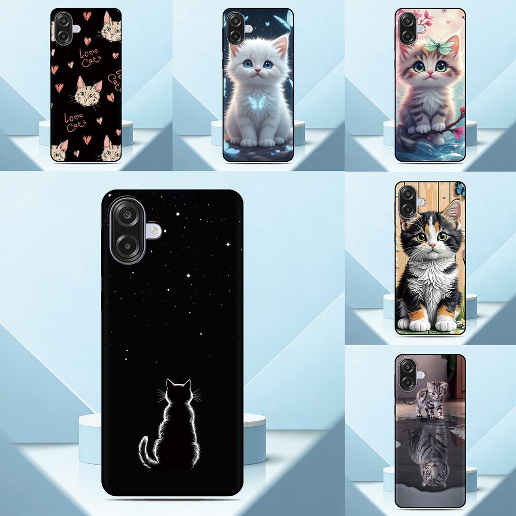 Lovely Kitten Anime Phone Case For OPPO A6T A6x A6 A5 Pro A5x A3 A3X A17 A17K 4G A78 A58 A54 A76 A57 A57s A2x Custom Photo Cover