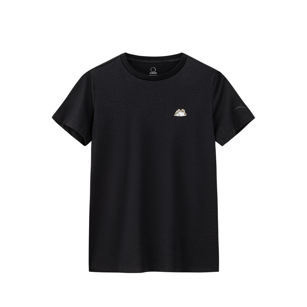 Anta Outdoor Series Cool Feeling T-Shirt Women Tops Black 162536109-3