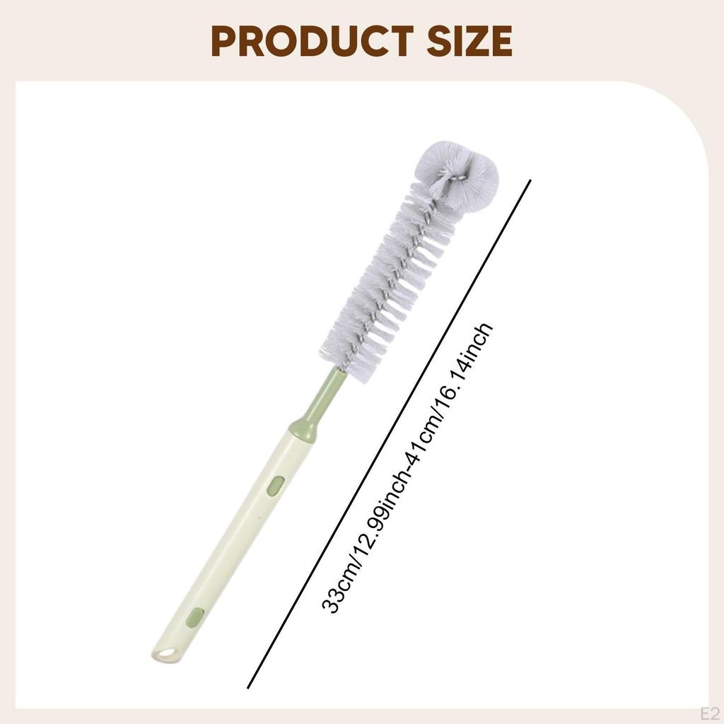 Bottle Cleaning Brush Cup Cleaner Long Handle Gadget Extendable Scrubber for Mugs Household