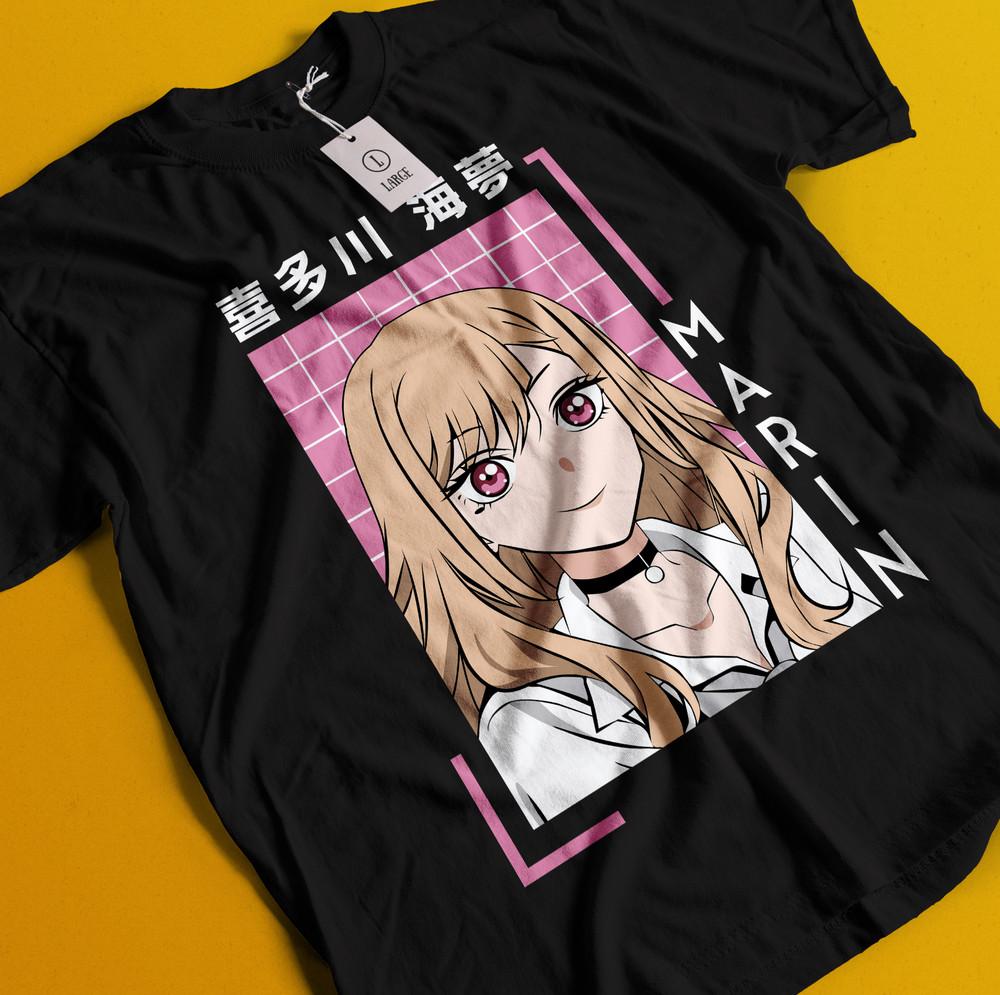 

Кукла в моем наряде Футболка Марин Китагава Футболка Подарок для любителей аниме Футболка Вайфу M