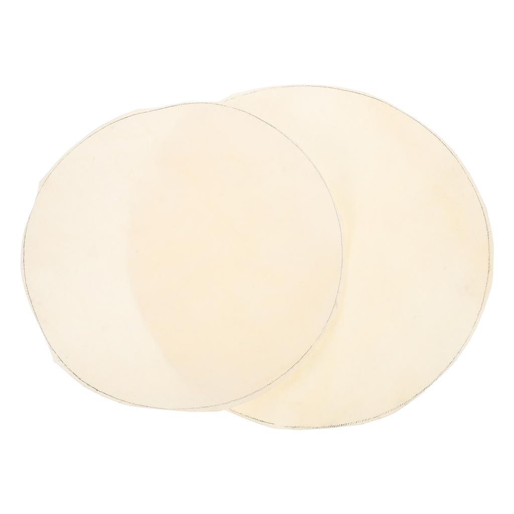 2Pcs Processed Goatskin Drum Skin Replacement for Djembe Conga African Drums Hand Percussion Instruments Long-Lasting Sound
