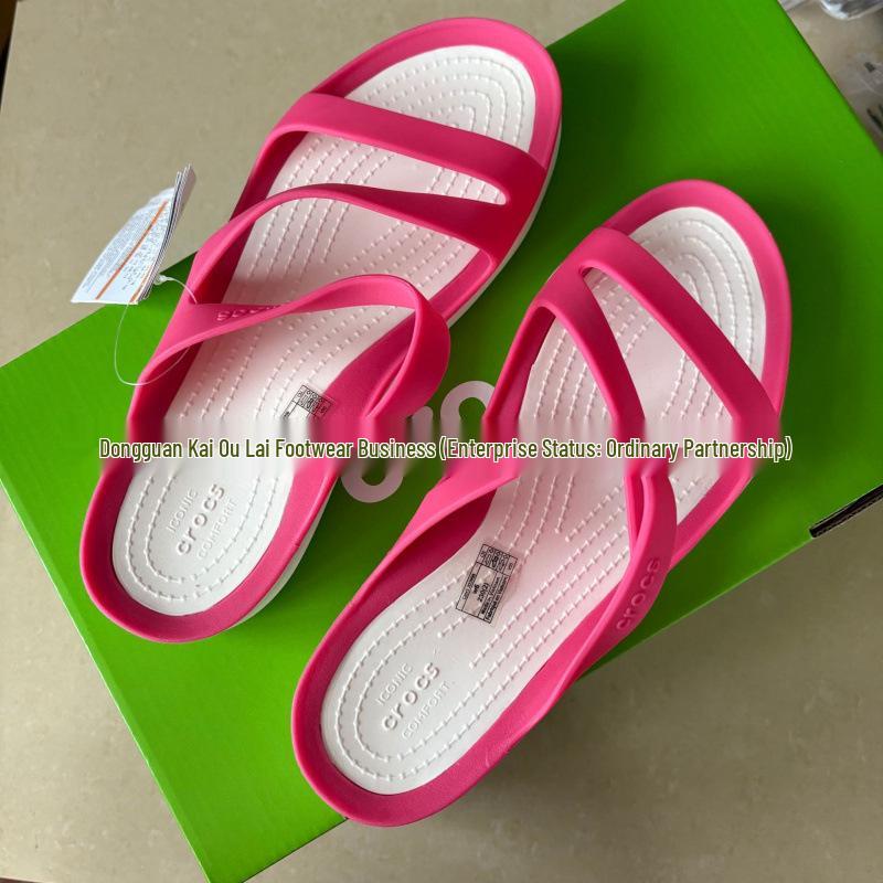 Women's Trendy Cross-Wrap Soft Sole Outdoor Beach Slippers