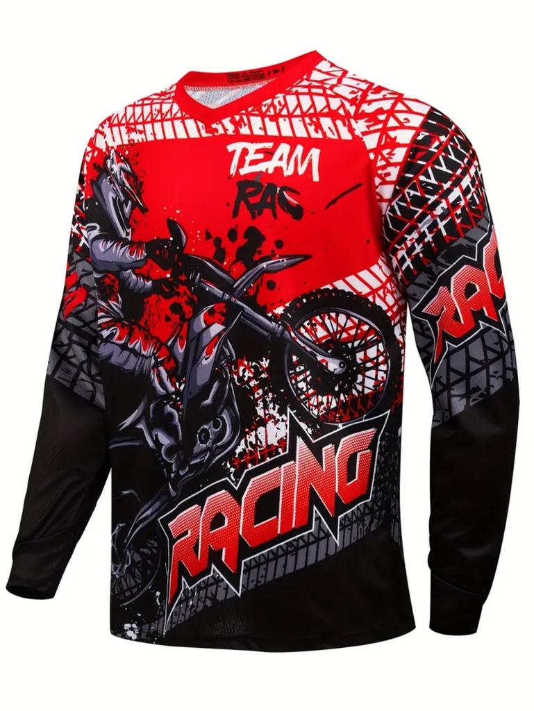 Motorcycle Jersey Downhill Mountain Bike Mtb Shirts Off Road Dh Motorcycle Jersey Motocross Sport Wear Clothing Bike Riding Suit