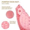 New Exfoliating Shower Massage Scraper Bathroom Non-slip Bath Mat Back Massage Brush Silicone Foot Wash Cleaning Bathing Tool