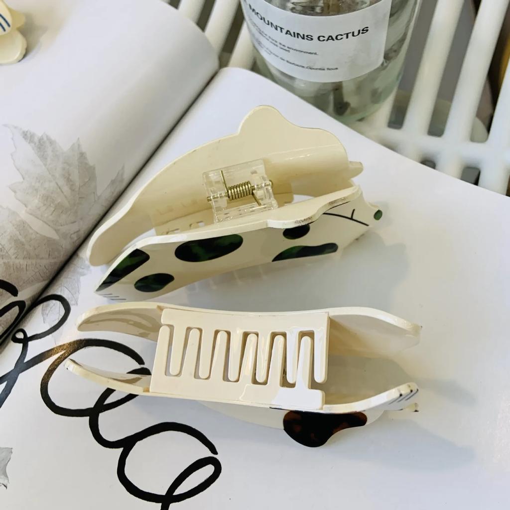 Doamnelor Fashion New Point Drill Puppy Acrylic Grip Clip Simple Hair Clip Cartoon Animal Hair Scratch Dalmațians Dog Head Clip