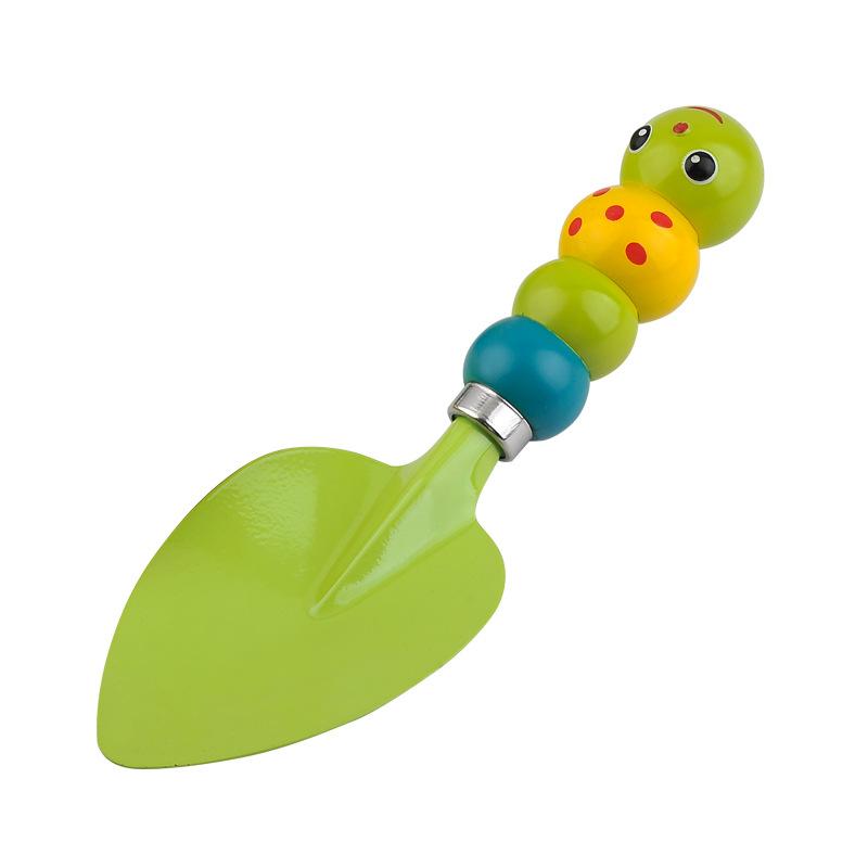 Kids Gardening Tool Set 6Pcs Caterpillar Handle Shovel Rake Watering Can Storage Bag Gloves
