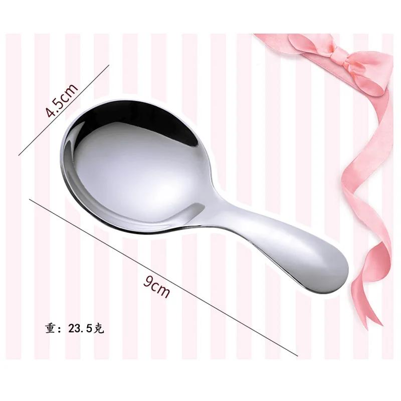 1/5Piece Stainless Steel Spoon Short Handle Sugar Salt Spice Spoon Seasoning Tea Coffee Spoon Kitchen Tool