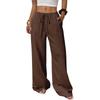 Fashion Women's Versatile Drawstring Casual Solid Color Pleated Wide-leg Pants For Women