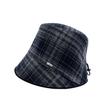 Fashion irregular bucket hat autumn and winter retro atmosphere basin hat simple contrast color show face small hat women