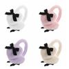 Soft Warm Faux Fur Plush Earmuffs Japanese Winter Earflap Fashion Y2k Bowknot Earmuffs  Women