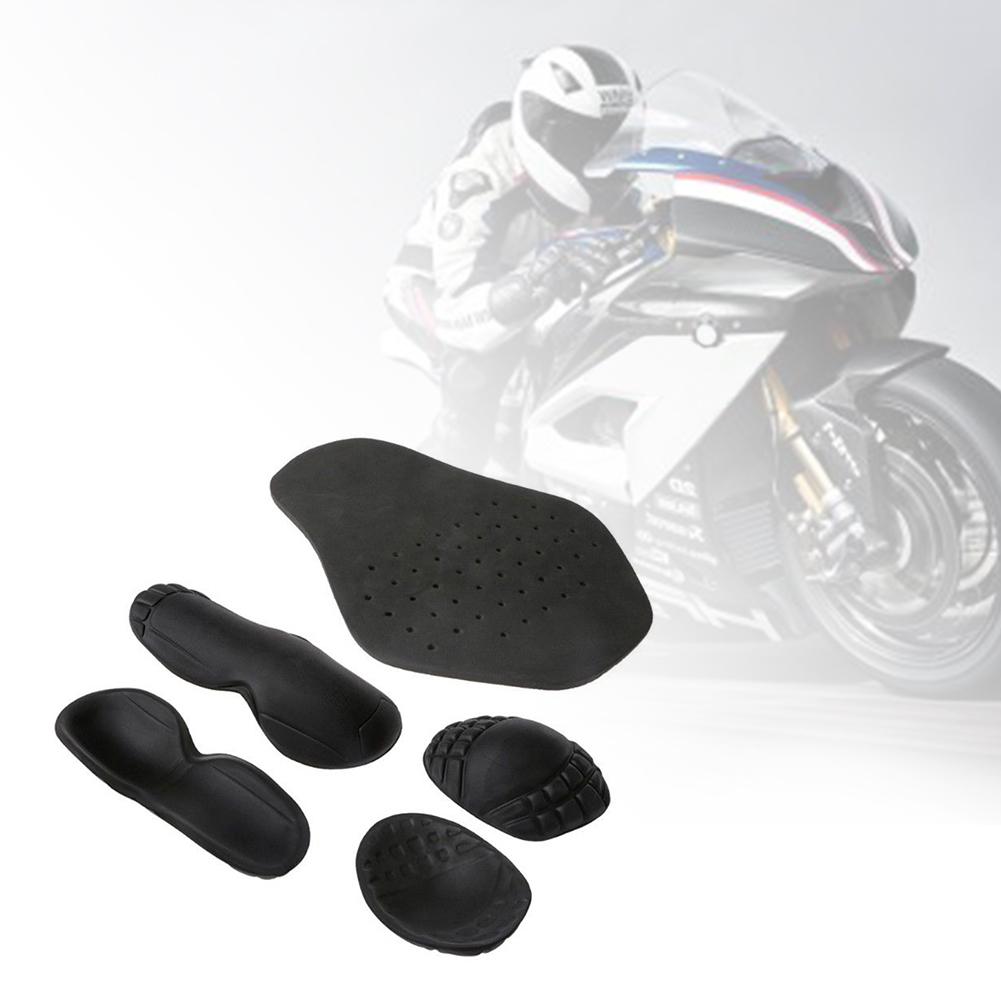Set di 5 Pezzi Protezioni Rimovibili per Spalle, Gomiti e Schiena per Moto Protezione Integrata per Corsa Moto Accessori Moto