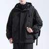 Men's Three-in-One Windproof Cotton Jacket - Thickened, Detachable, Plus-Size Winter Mountaineering Outerwear