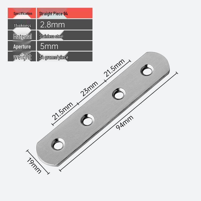 90° L-Shaped Angle Bracket for Table, Chair, Cabinet, and Shelf Support