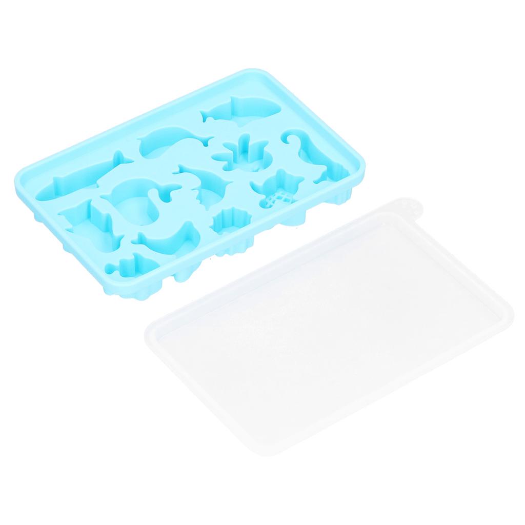 Ice Tray Animal Pattern Ice Cream Bar Mold with Cover for Kitchen Making Tool