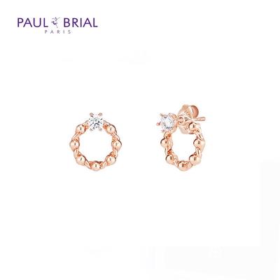 PAULBRIAL [STŘÍBRNÁ] Kolekce věnců s květinami PASE022S (PG) Náušnice