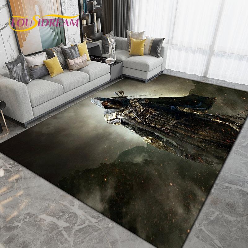 Alfombra grande para gamers de The Elder Scrolls, ideal para sala de estar, dormitorio, sofá, decoración, antideslizante para niños.