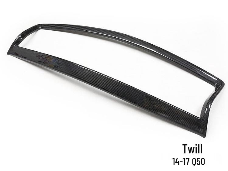 Infiniti Q50 Dry Carbon Fiber Grille & Air Intake Frame Sticker