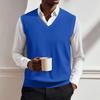Men's V-neck Vest Sleeveless Knitted Pullover