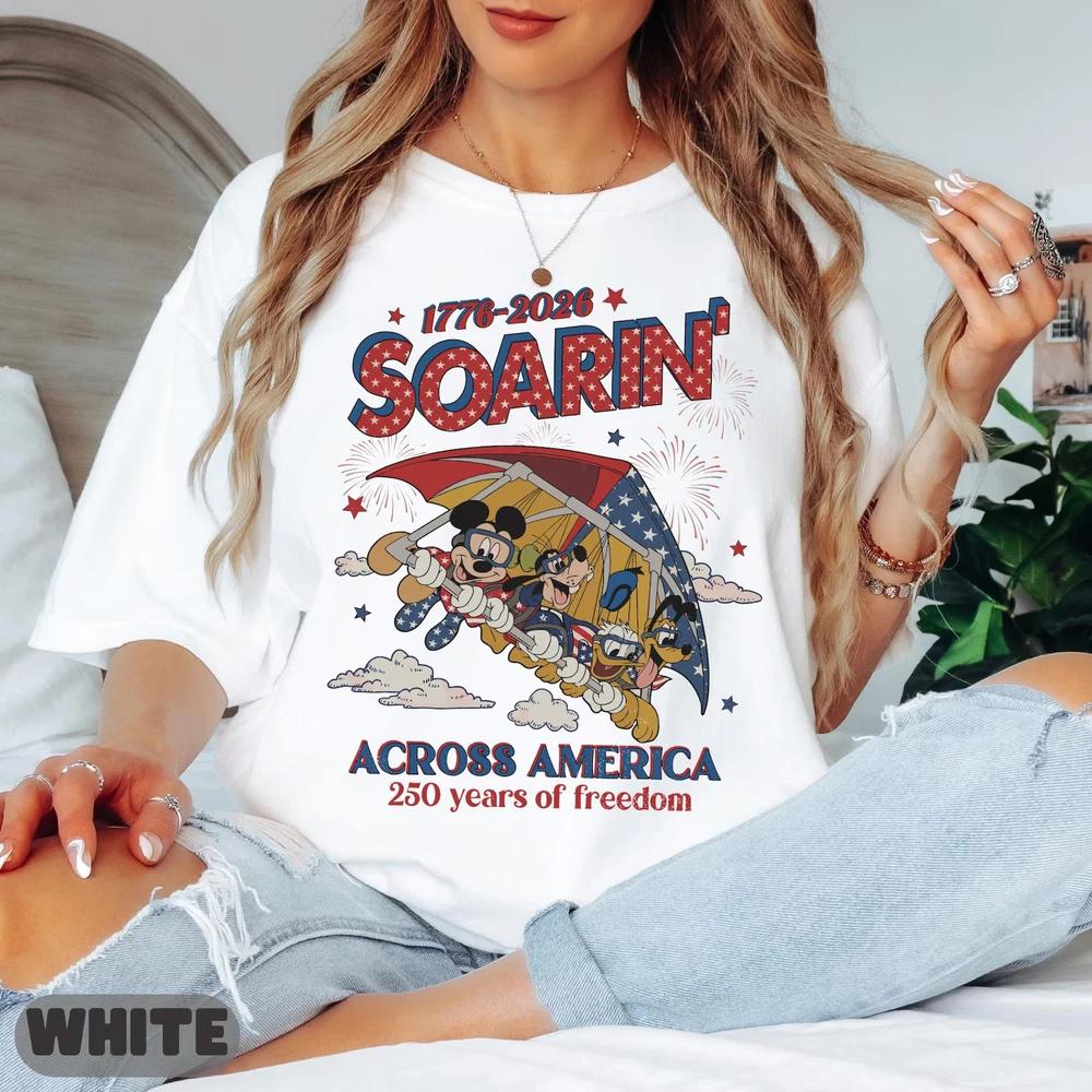 Soarin Across America Shirt 1776 To 2026 Usa 250th Anniversary Tshirt S
