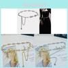 Small Fragrance Style Rose Decor Metal Waist Chain For Women Summer Fashion Jewelry