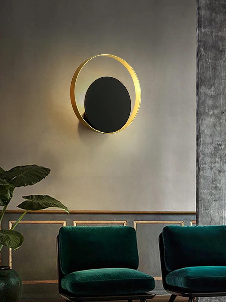 Nordic Led Wall Lamp Postmodern Iron Wall Lamps For Living Room Bedroom Stairs Loft Decor Bedside Wall Light Bathroom Fixtures