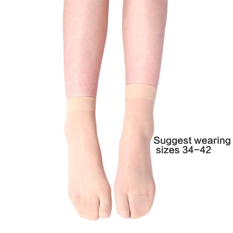 Dames Doorzichtige Enkelsokken Anti-scheur Comfortabel Onzichtbaar Ultra Dun Split-teen Slippers Sokken voor Dagelijks Gebruik