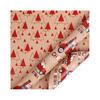 Christmas Wrapping Paper Vintage Thick Brown Holiday Gift Wrap with Christmas Tree Truck Snowflake